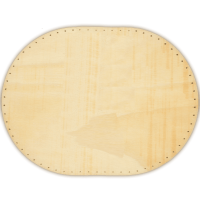 Korbflechtboden Korbboden Flechtboden oval gelocht 37 x 49 cm Sperrholz