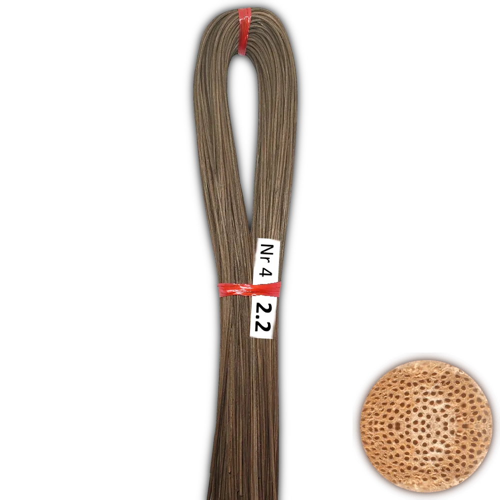 Peddigrohr Flechtmaterial braun geräuchert Nr.4 Ø 2,2mm
