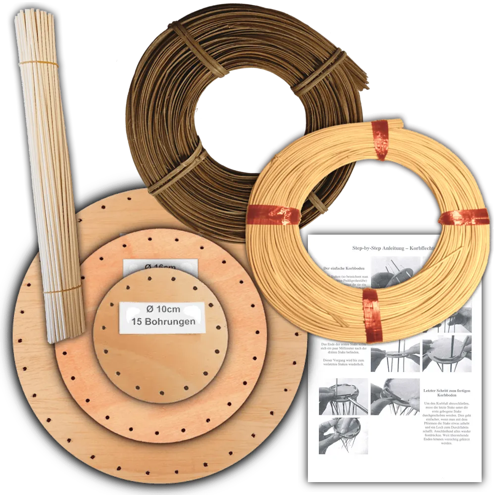 Einsteigerset Nr.19 Peddigrohr & Peddigschiene