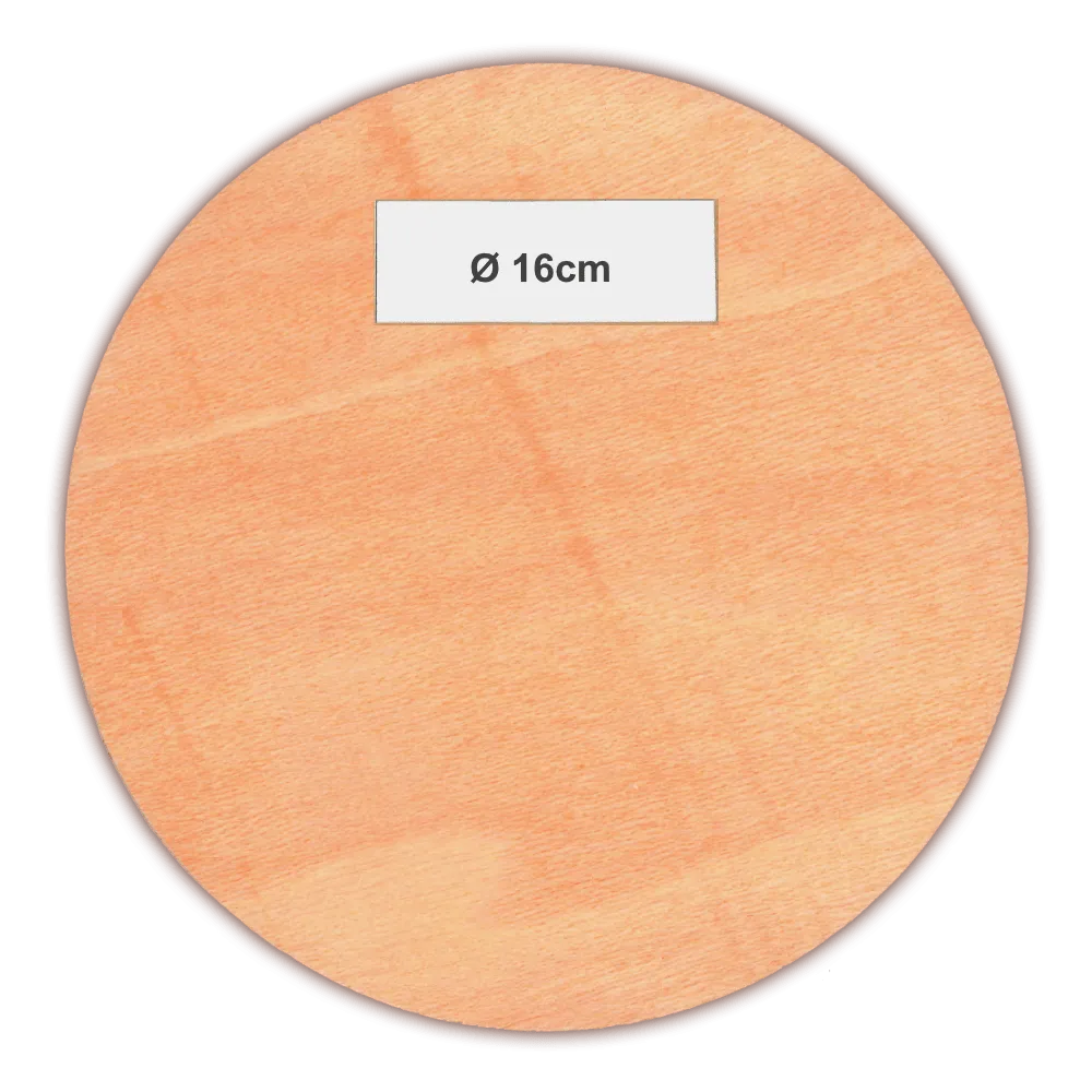 Korbflechtboden Korbboden Flechtboden rund Ø 16cm Sperrholz