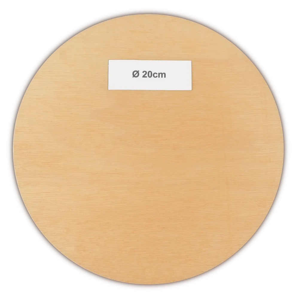 Korbflechtboden Korbboden Flechtboden rund Ø 20cm Sperrholz