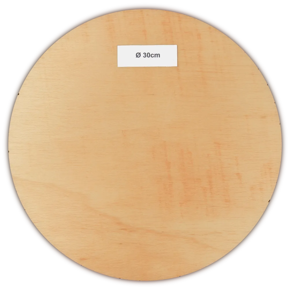 Korbflechtboden Korbboden Flechtboden rund Ø 30cm Sperrholz