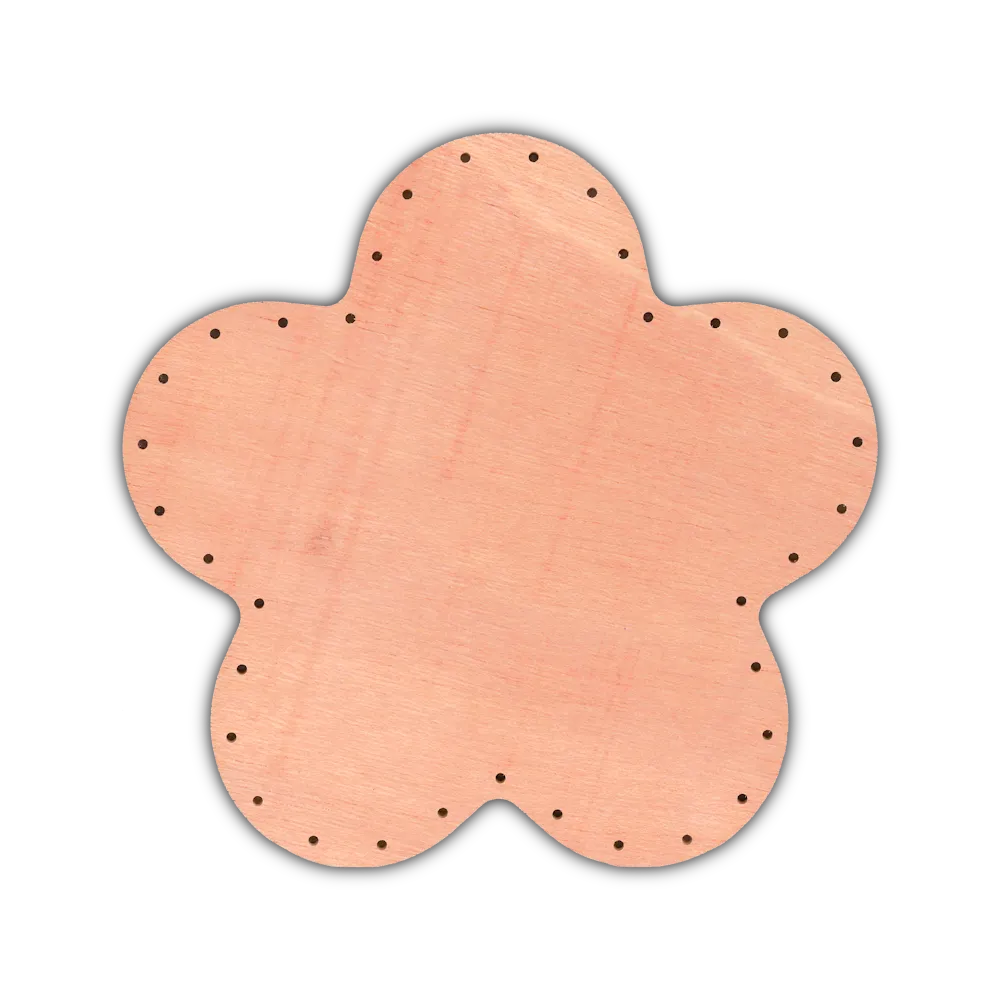 Korbflechtboden Flechtboden Boden Blume Blüte gebohrt 23 cm Korbflechtboden Flechtboden Boden Blume Blüte gebohrt 23 cm