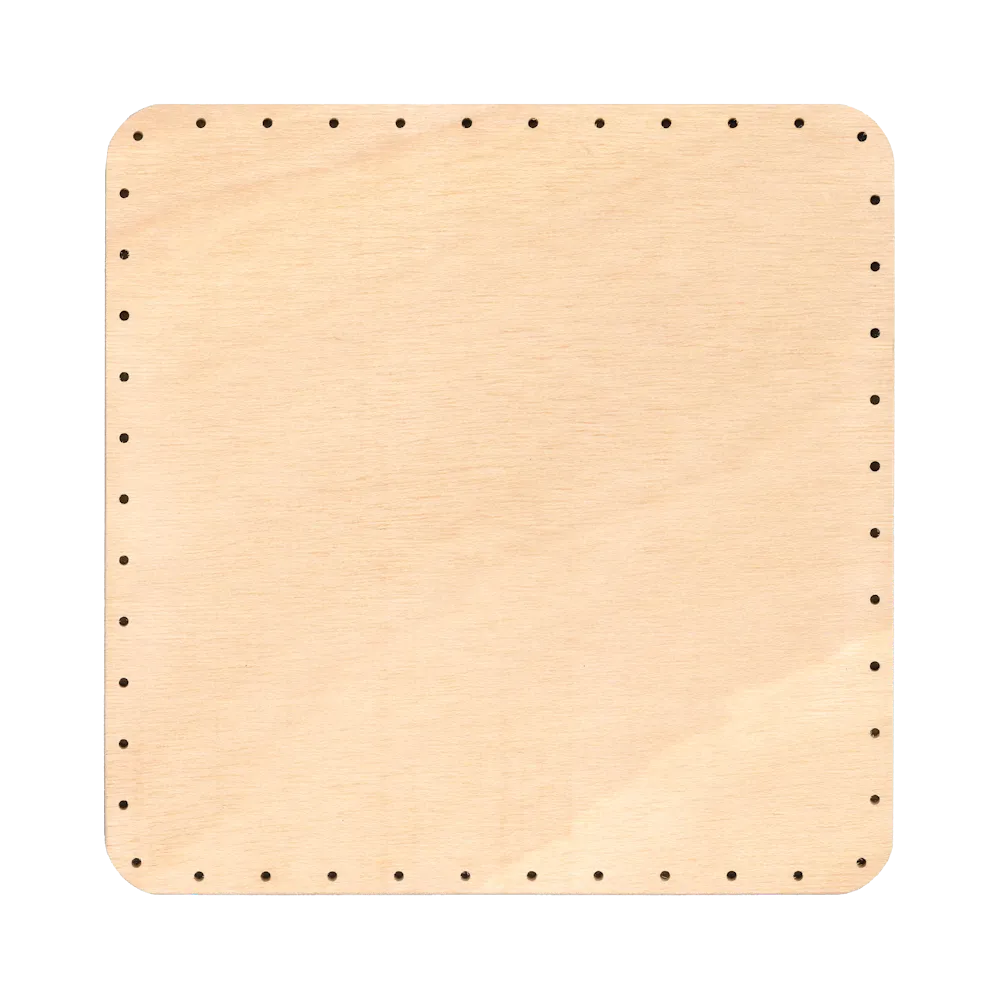 Korbflechtboden Flechtboden Boden Sperrholz gelocht quadratisch 25x25 cm