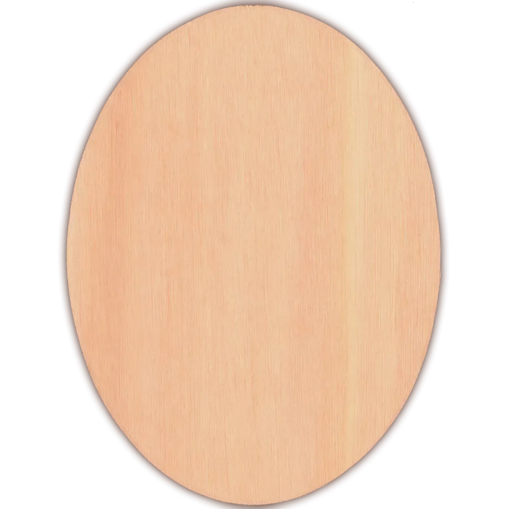 Korbflechtboden Korbboden Flechtboden oval Ellipse 23 x 30 cm ungebohrt Sperrholz