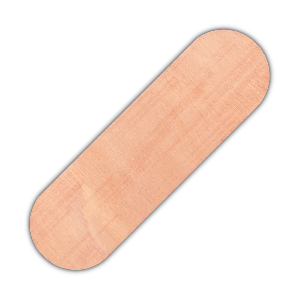 Korbflechtboden Baguetteboden Flechtboden oval länglich 12 x 40 cm ungebohrt Sperrholz