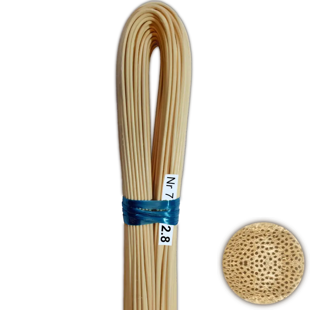 Peddigrohr Flechtmaterial Nr.7 Ø 2,8mm Qualität Blauband