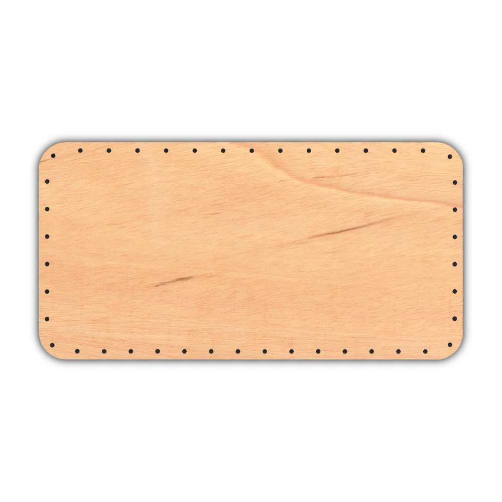 Korbflechtboden Brot Boden Flechtboden 16 x 31 cm gebohrt Sperrholz