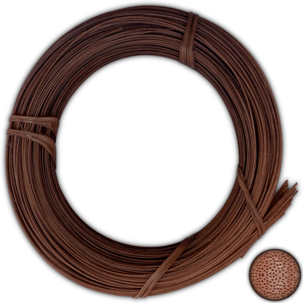 Peddigrohr braun geräuchert Rattan Core Rotband 125g 1,8mm Peddigrohr braun geräuchert Rattan Core Rotband 125g 1,8mm