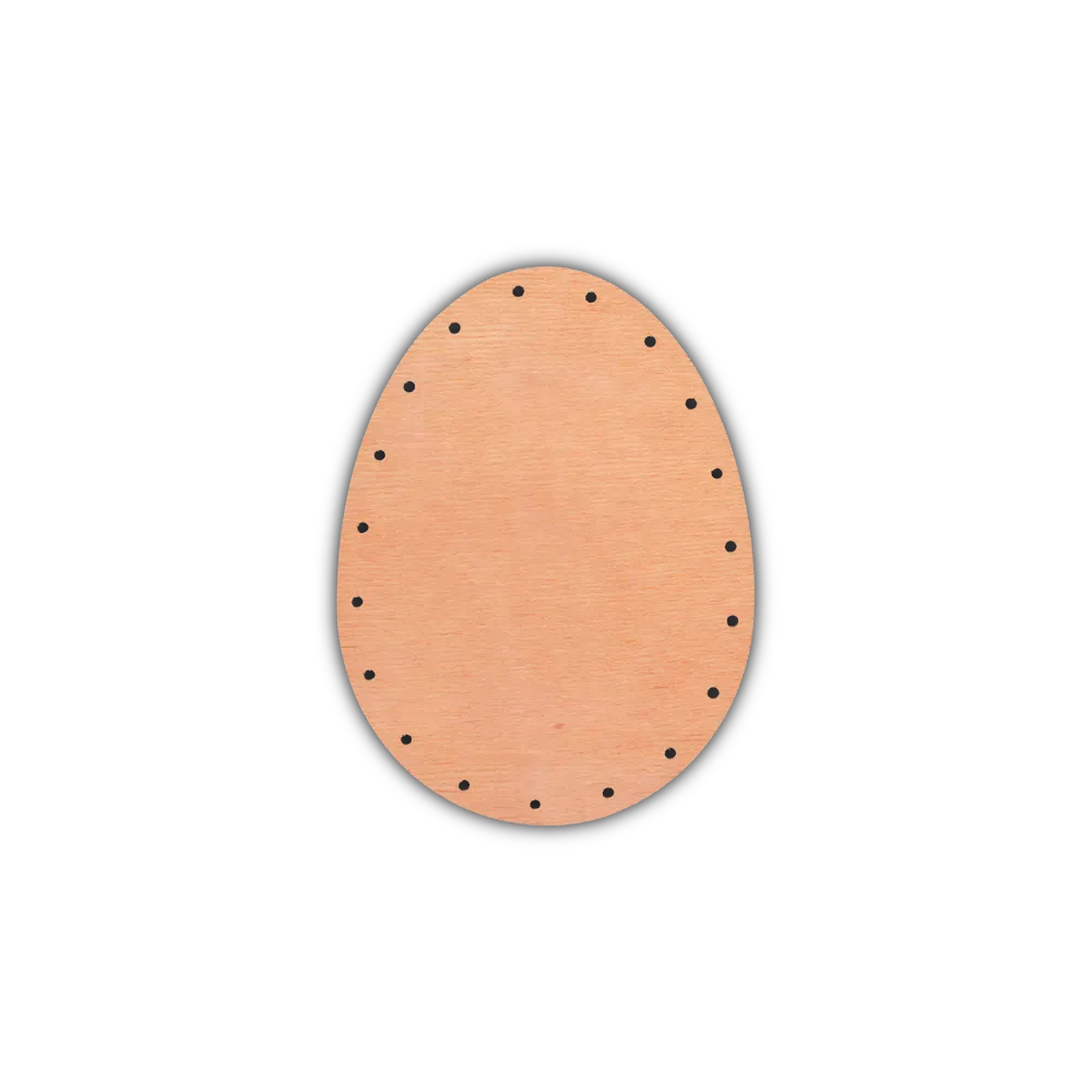 Korbflechtboden Flechtboden Ei Osterei 12x16 cm 19 Bohrungen